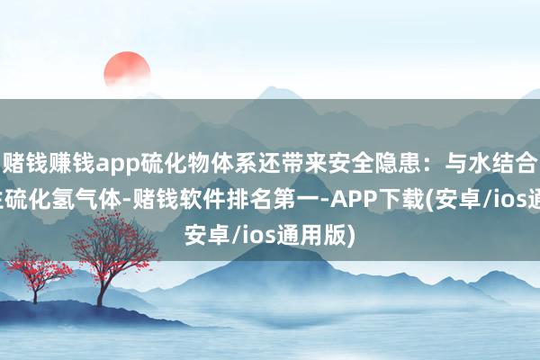 赌钱赚钱app硫化物体系还带来安全隐患:与水结合会产生硫化氢 赌钱赚钱app硫化物体系还带来安全隐患:与水结合会产生硫化氢